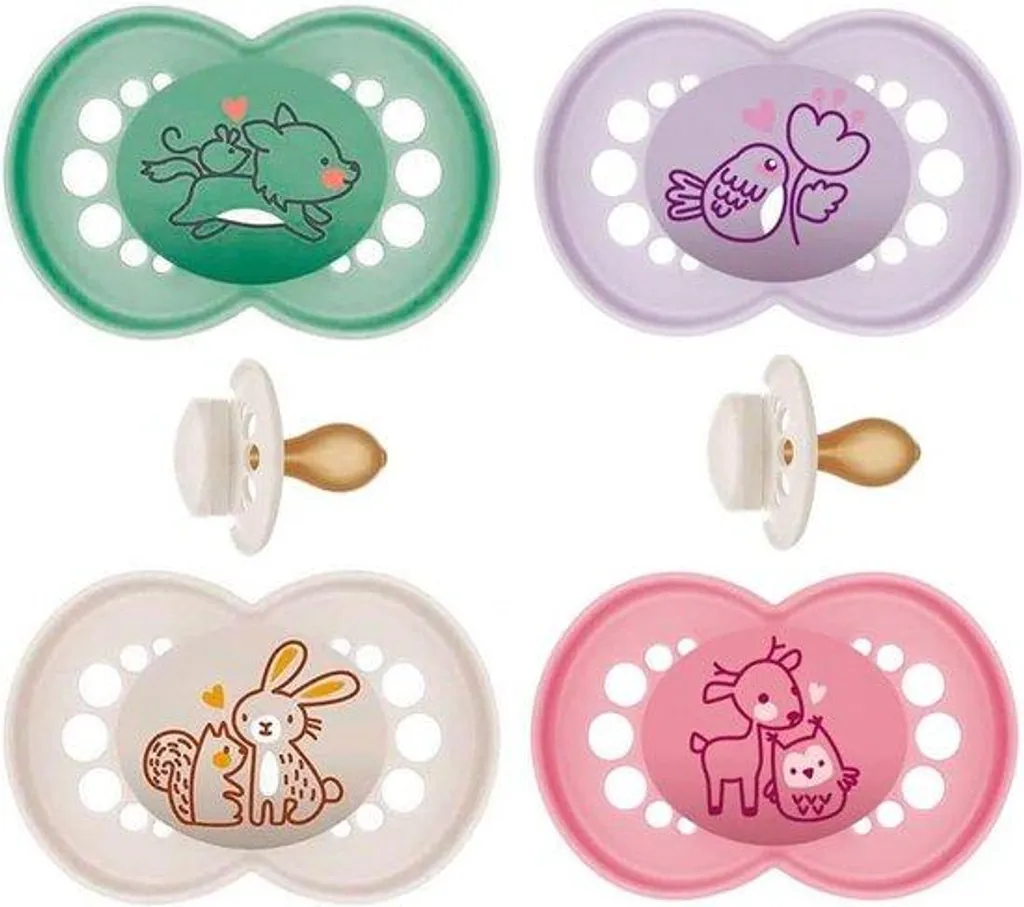 Set de 4 biberons premier âge fille, idéal pour la crèche et sorties