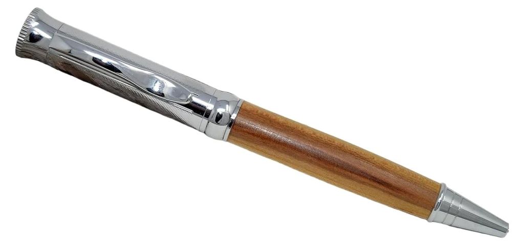 Holz Kugelschreiber - Holzkugelschreiber - Zwetschke - Drehkugelschreiber - Holzstift - Geschenk Unikat handgefertigt wechselbare Mine - Holzgeschenk