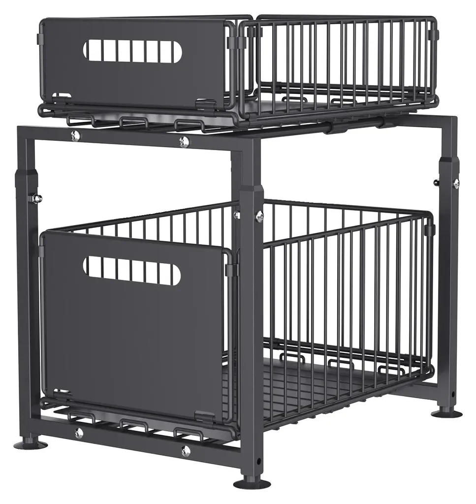 Étagère de rangement modulable et extensible pour placard de cuisine H