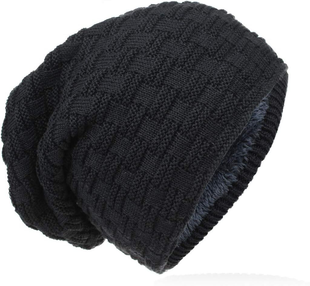 Wintermütze Damen Herren, Strickmütze mit Flecht Muster, Produktbild 