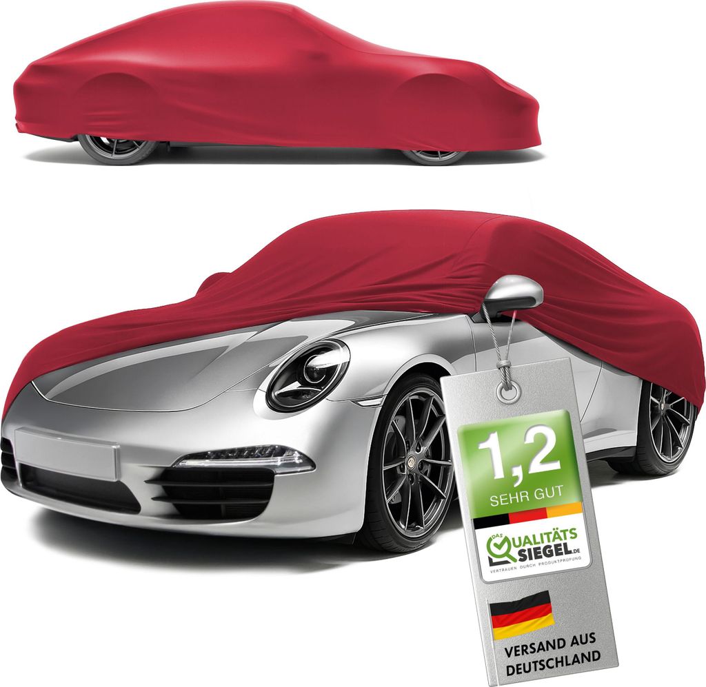 WALSER Premium Abdeckung Auto Indoor Stretch Plus Qualitätssieger * Autoabdeckung Winter Autogarage Abdeckung Autoplane Winter Autogarage Abdeckun...
