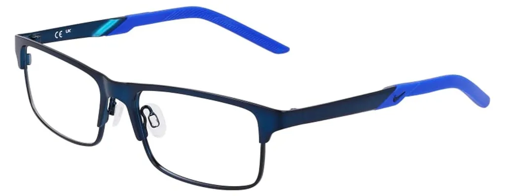 Monture de lunettes pour enfant Nike 5592 rectangulaire bleu et rouge