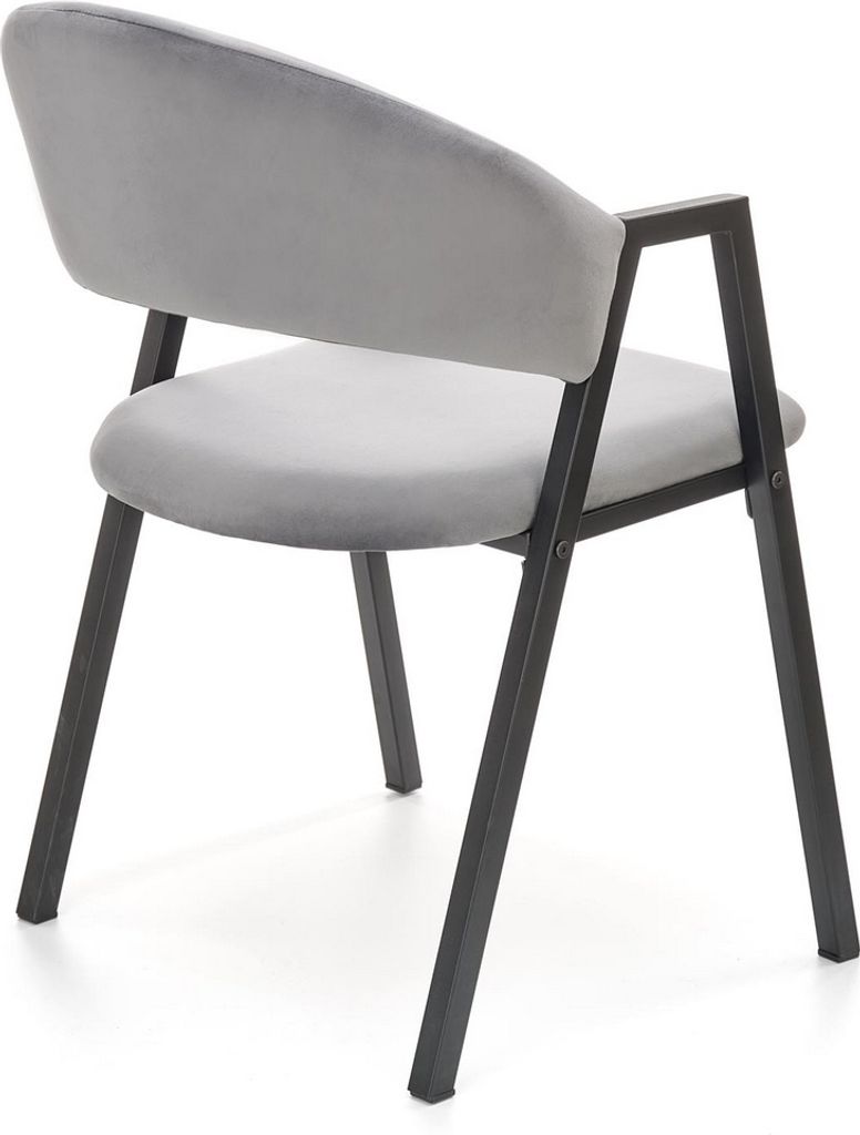 Halmar Jídelní židle K473 - šedá / černá Obrázek produktu 12