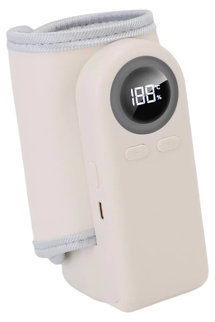 Chauffe-biberon portable rechargeable réglable de 37°C à 55°C