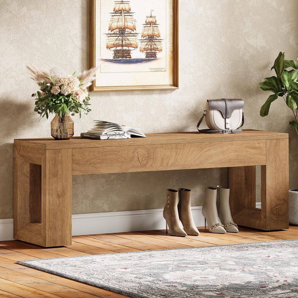 120 cm Eingangsbank, Sitzbänke im Landhausstil, Schuhbank Produktbild 