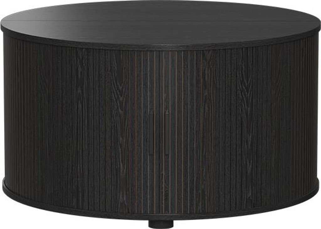 Couchtisch Vicco Selva Schwarz 80 x 80 cm mit Schiebetür, Produktbild 