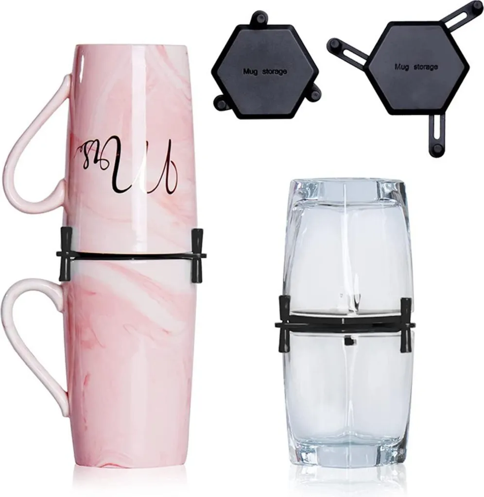 INF Set 10 Stacker Tazze - Tecnologia Salvaspazio per la Cucina