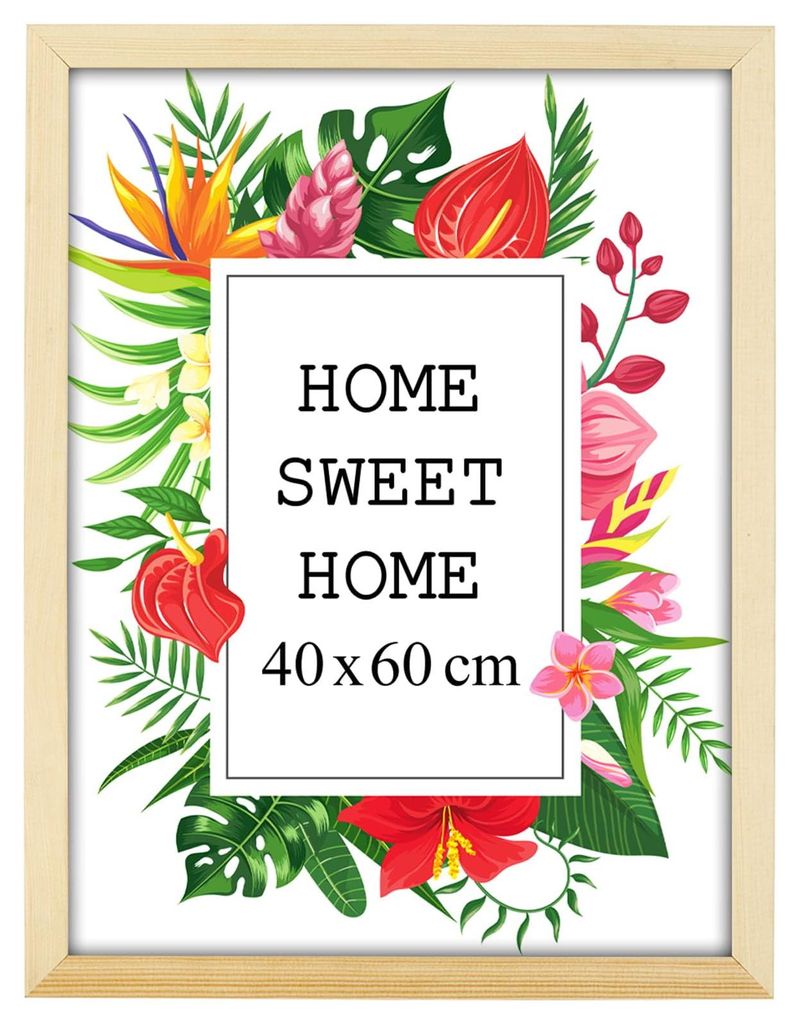 MG Design, prírodný rám na obrázky, 40 x 60 cm – vyrobený z Obrázok produktu 