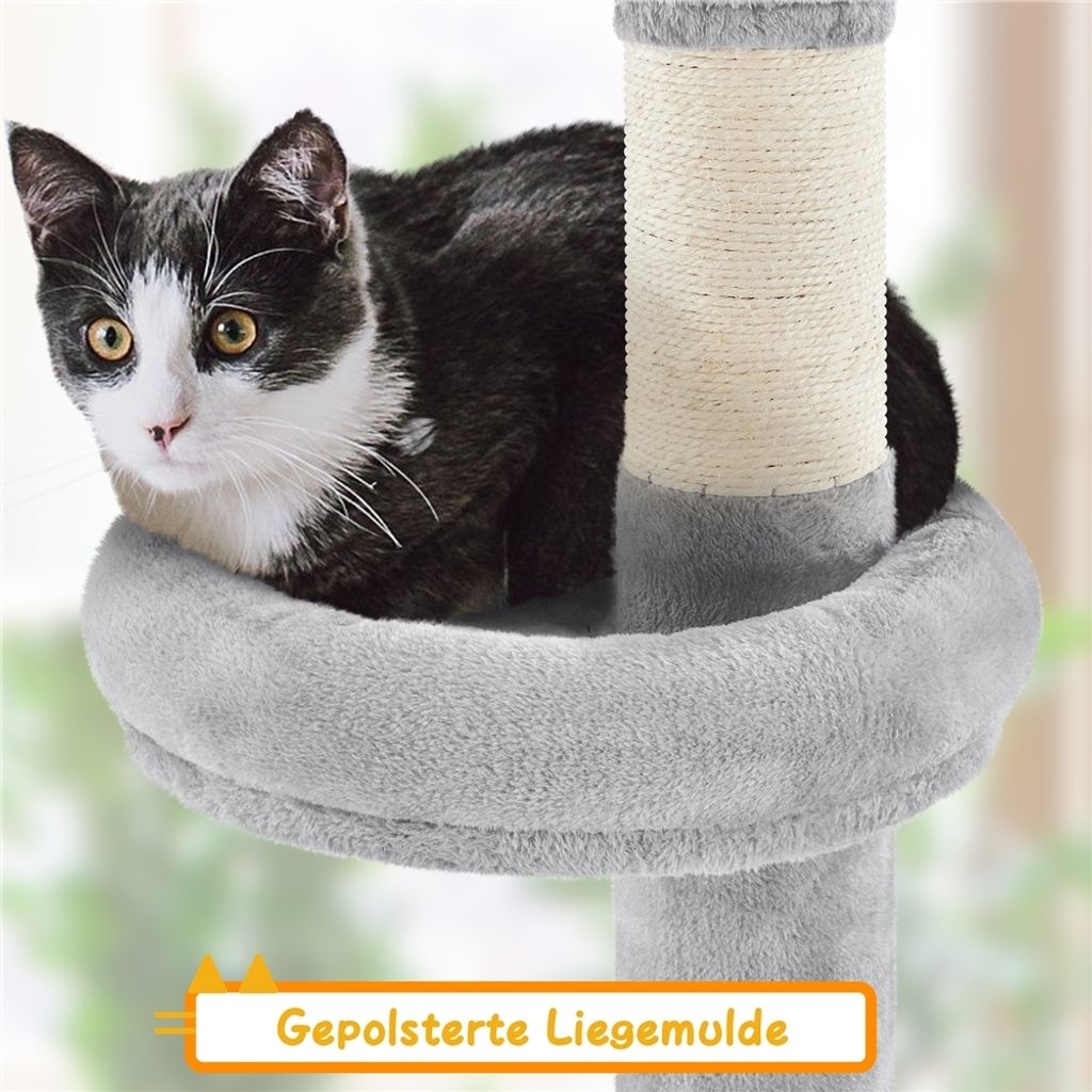 Yaheetech Kratzbaum Katzenbaum 226cm-265cm deckenhoch, Produktbild 9