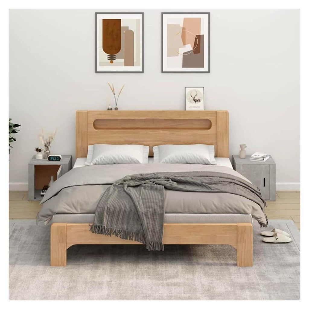 Nachttische 2 Stück Betongrau 50 x 39 x 47 cm, platzsparender Schrank für den Außenbereich, Möbel für Balkon, Wohnzimmer, Büro, Schlafzimmer,...