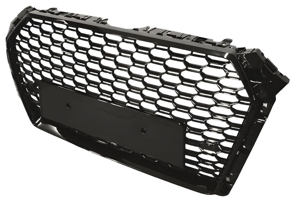 Kühlergrill Sportgrill Waben Gitter PDC SCHWARZ GLANZ für Audi A4 B9 8W 2016 – Produktansicht