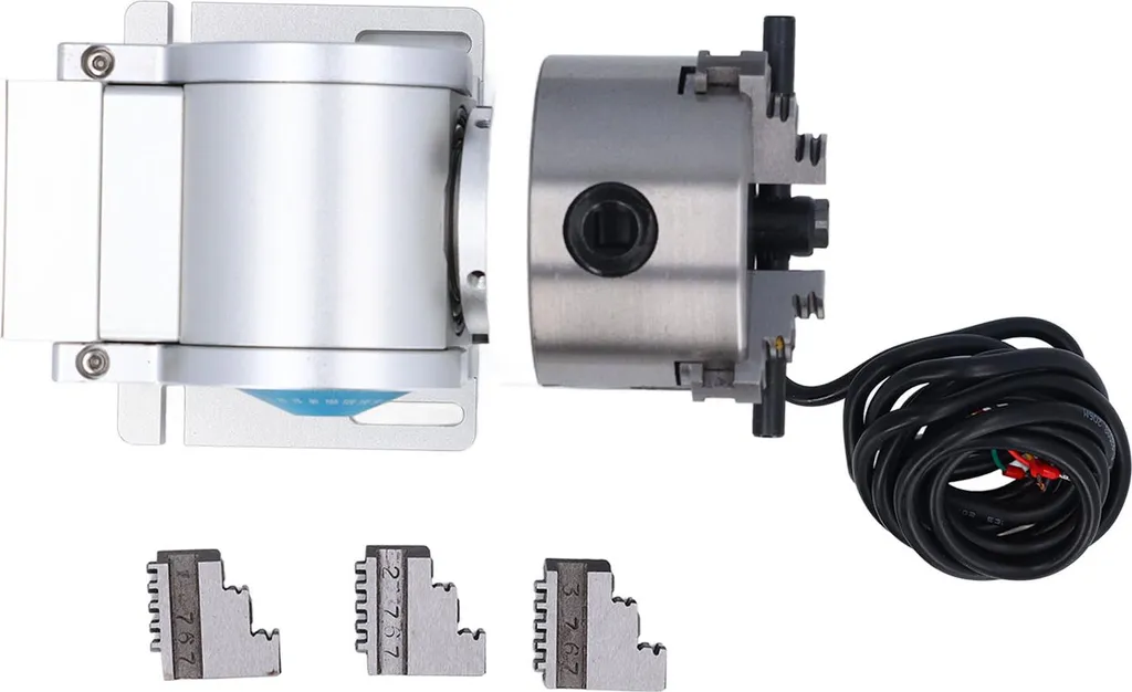 Tête d'entraînement 80 mm à mandrin rotatif pour fraiseuse CNC 24V