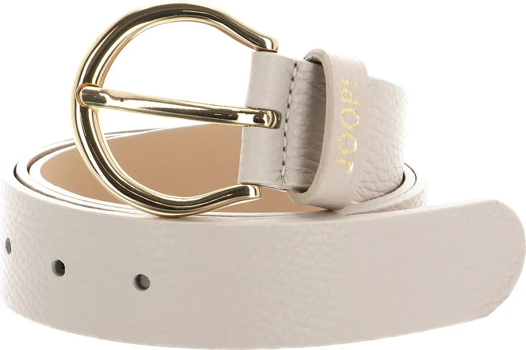 JOOP! Cintura in Vera Pelle Donna Avorio 3.5 W75 - Qualità Premium