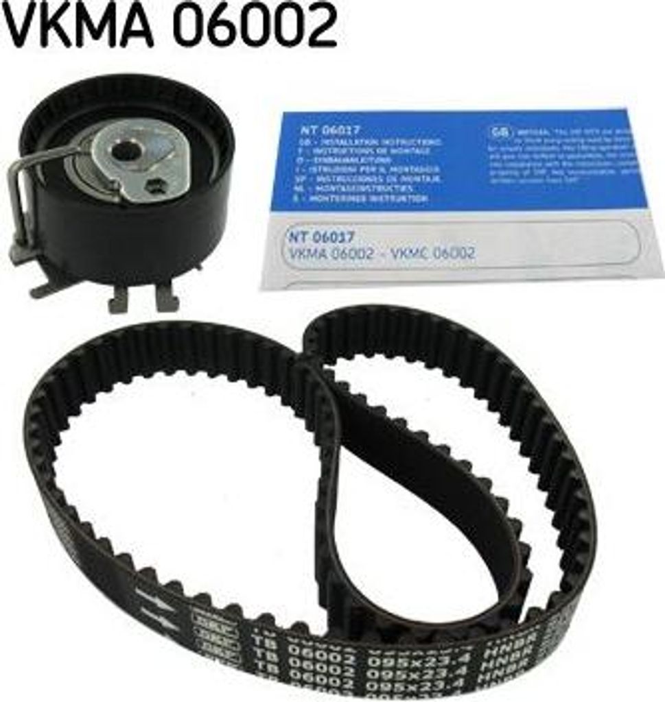 SKF VKMA06002 Zahnriemensatz OE 130701564R kompatibel mit Logan, Sandero, Kubistar, Clio, Kangoo, Modus, Thalia, Twingo, Wind