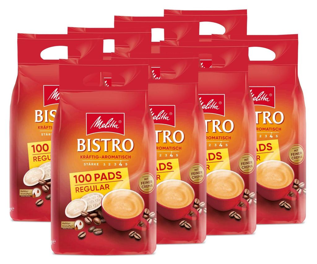 Melitta Bistro kräftig Pads, Kaffeepads für Pad-Maschinen, Produktbild 