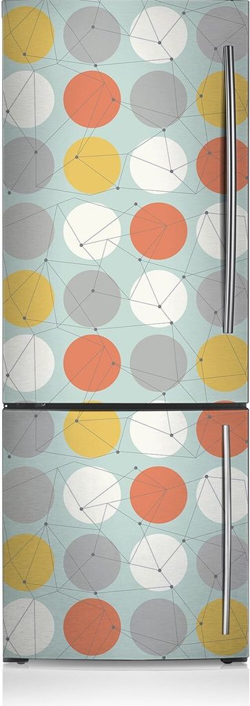 Kühlschrankmagnete Kühlschrank Magnetfolie Magnete Küche 70x190 cm - Geometrisches Muster.