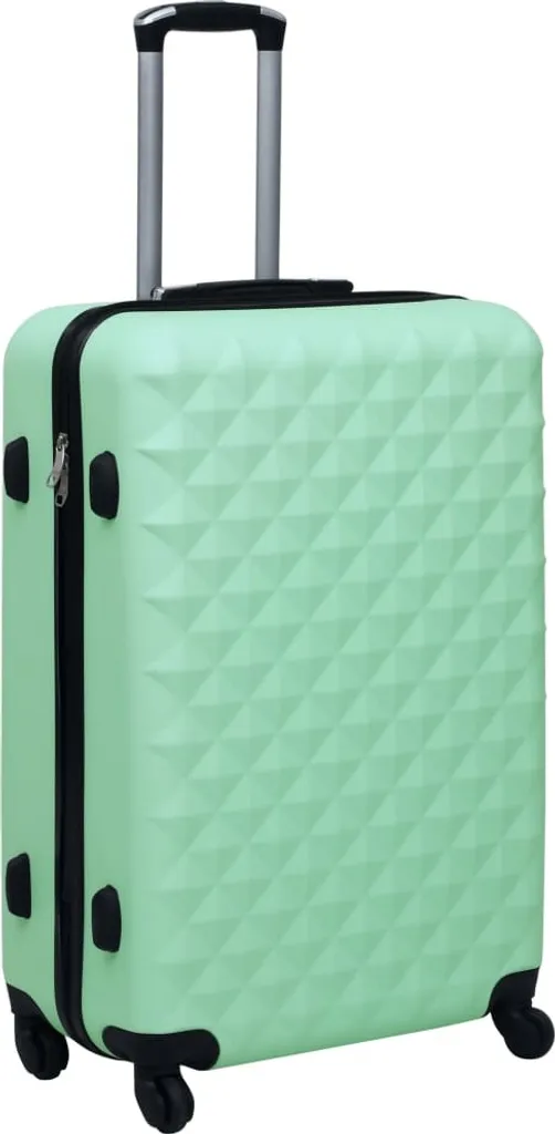Trolley vidaXL coque dure ABS vert menthe : bagage robuste et sûr - 7