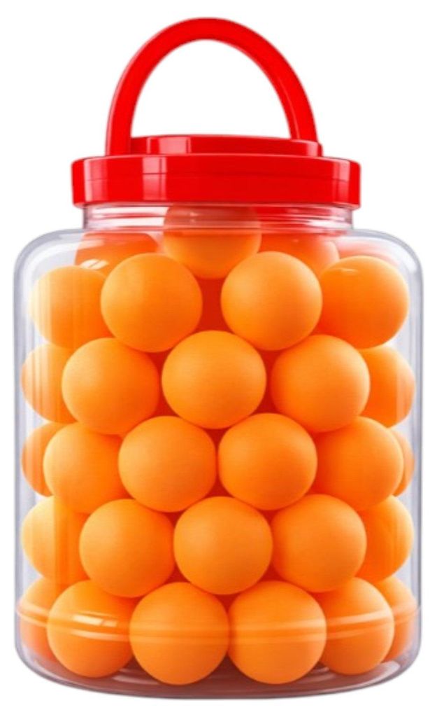 Verk 14711 Tischtennisball-Set, 40 mm, 60 Stück, orange Produktbild 