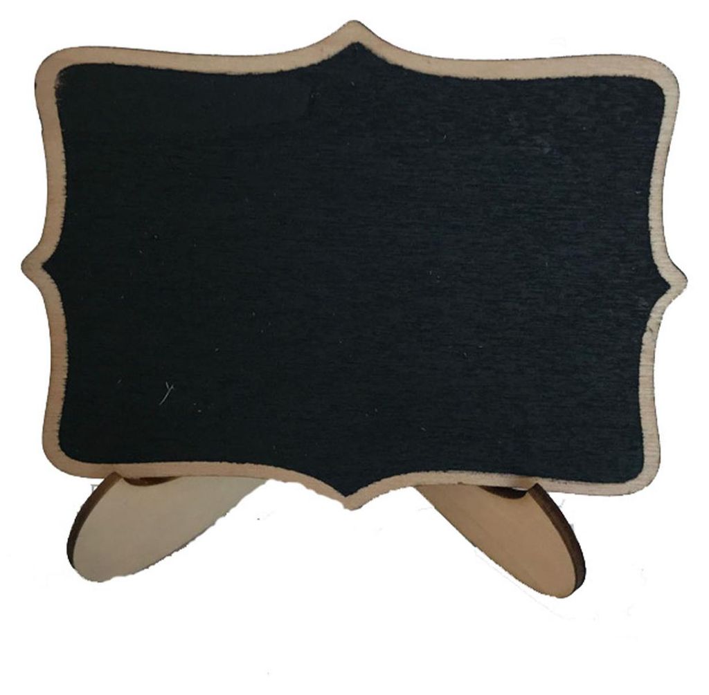 Mini-Tafel mit Ständer, wiederverwendbar, kleine Tafel, abwischbare Holztafel, Schreibtischdekoration