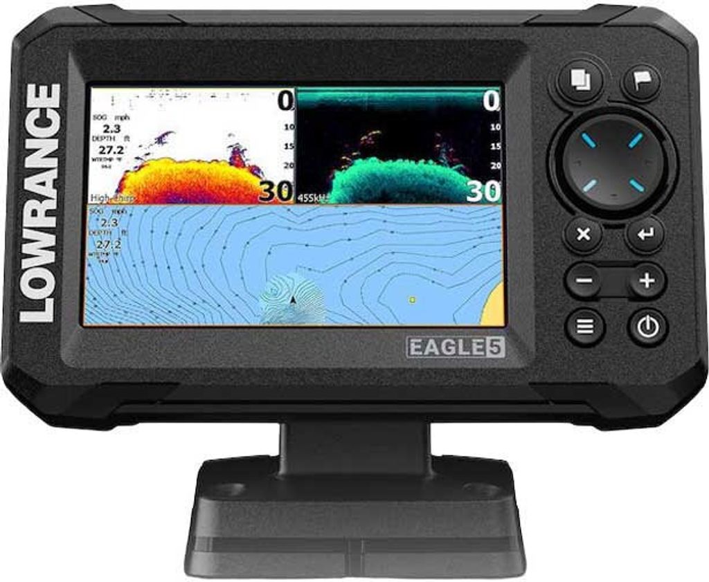 Lowrance Eagle 5 Splitshot Plotter Silber Silber One Size