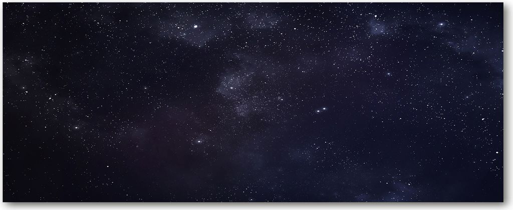 Tulup Leinwandbild - 125x50 cm - Wandkunst - Drucke auf Leinwand - Leinwanddruck - Weltall & Science-Fiction - Schwarz - Sternbild