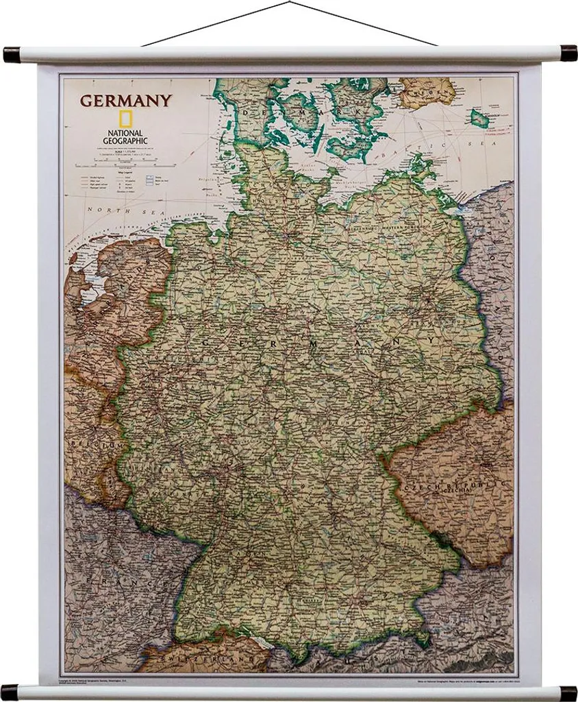 Carte murale Allemagne politique et administrative 60x72 cm - Édition NG