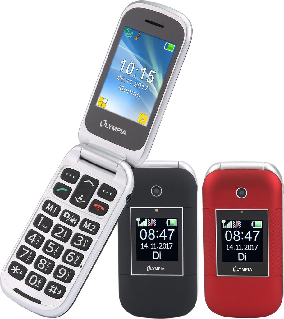 Olympia Mobiltelefon Janus schwarz         extragroße Produktbild 7