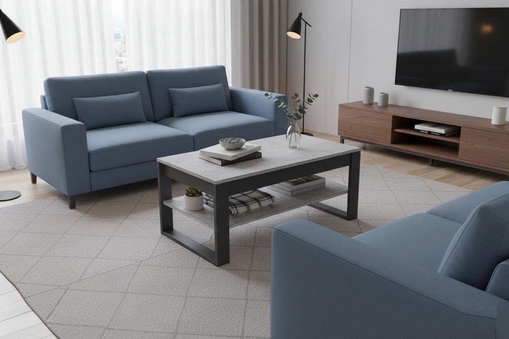 Design Couchtisch DA-222 Tisch Wohnzimmertisch 90x50x60cm