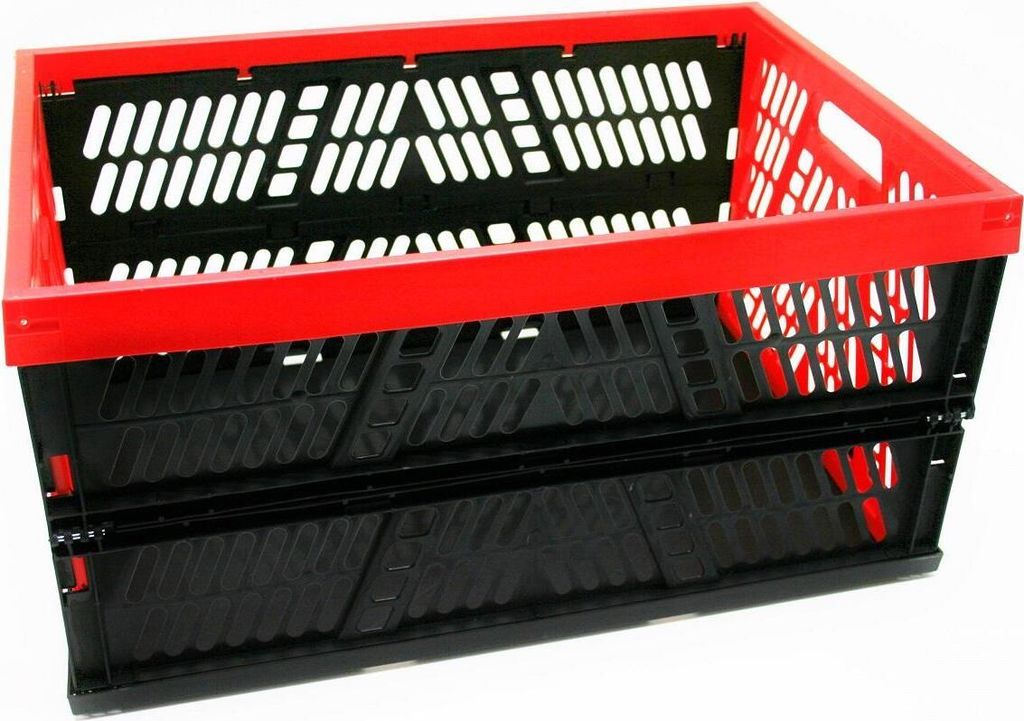 Klappbox Einkaufsbox Kunststoff mit Metallstift, 45 Ltr., Produktbild 
