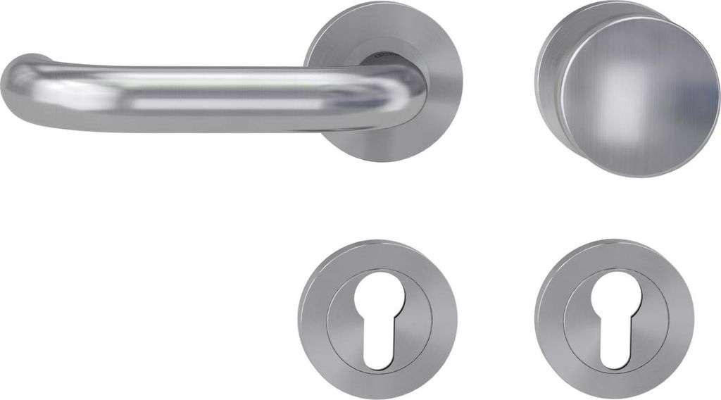 Griffwerk Wechselgarnitur ALESSIA PROFESSIONAL K3-Edelsathl matt - Links