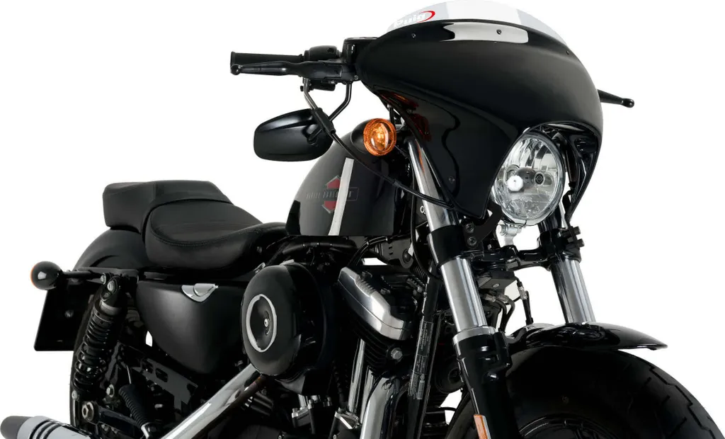 Saute-vent Batwing SML Sport Puig Transparent adaptable Harley Davidson Custom