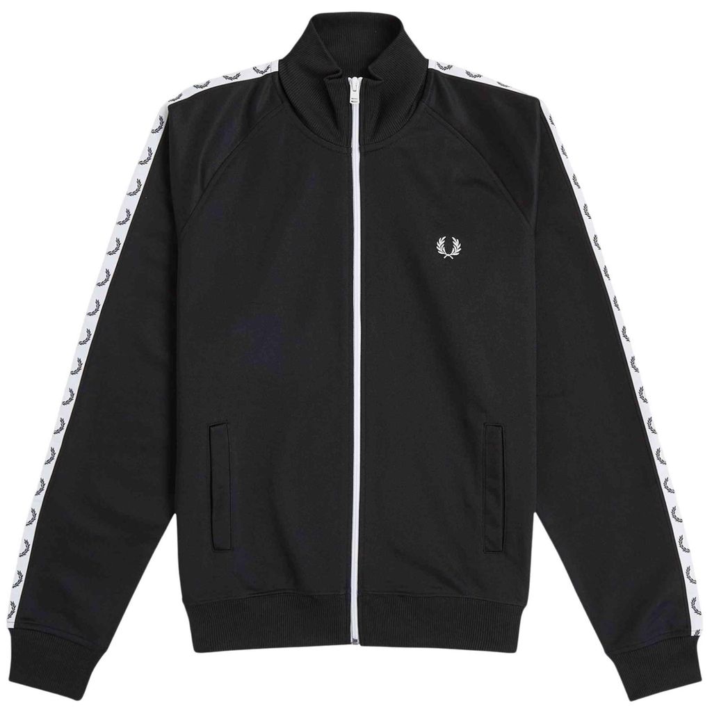 Fred Perry Taped Reißverschlusspullover Schwarz L Mann Produktbild 