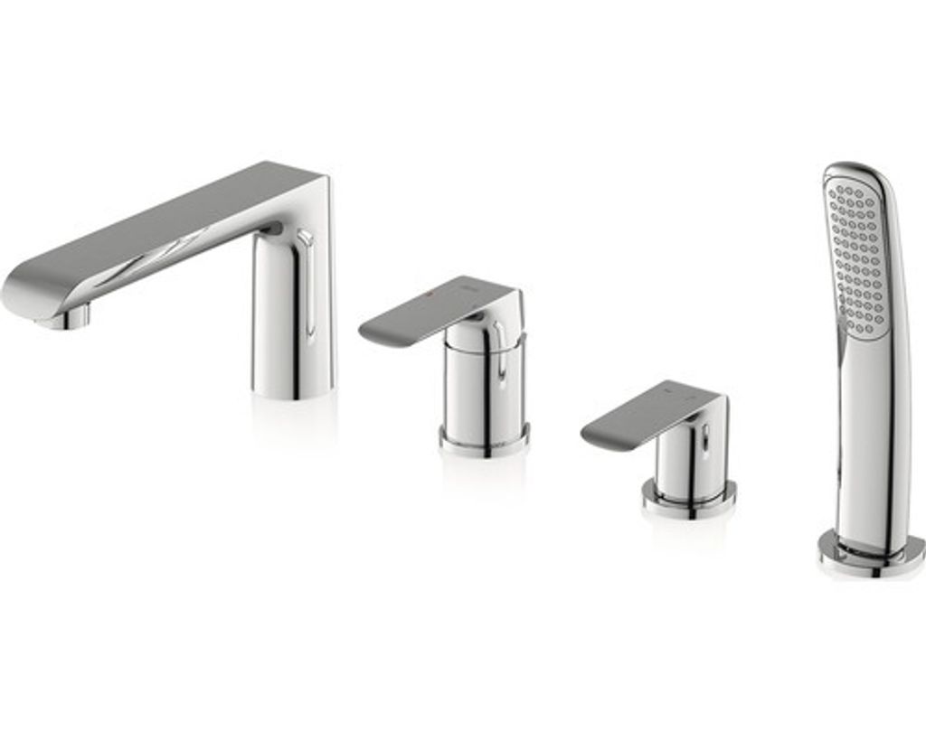Vaňová batéria RAVAK Flat 4 otvorová stojanková X070120 Obrázok produktu 