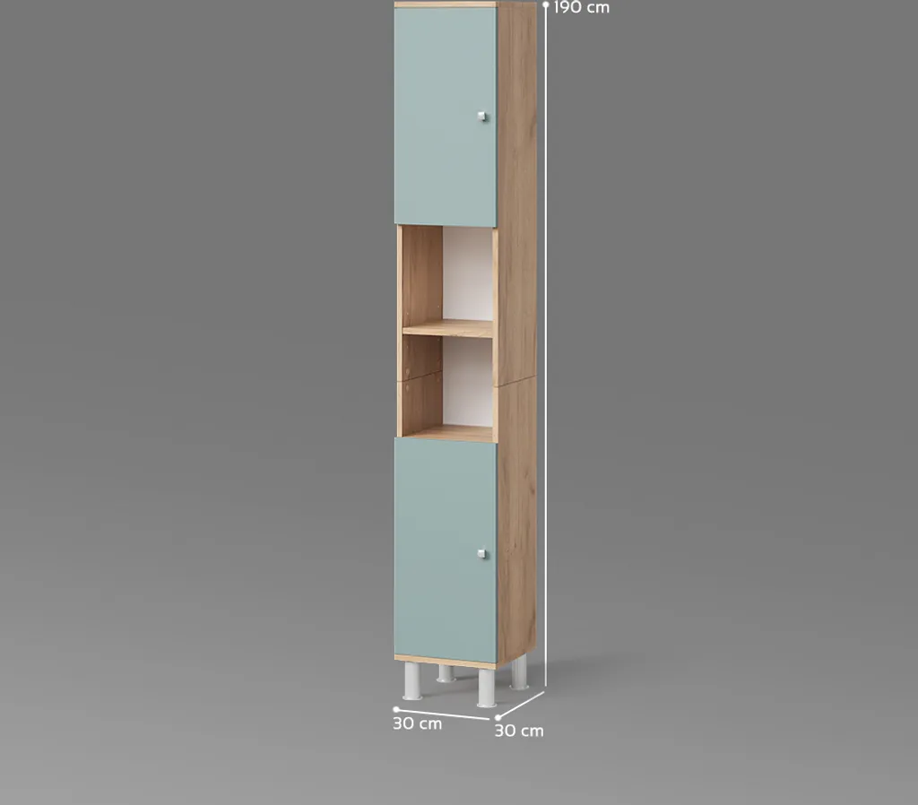 Restyling Bagno: Colonna Livinity Fucino Quercia Dorata 190cm - 3