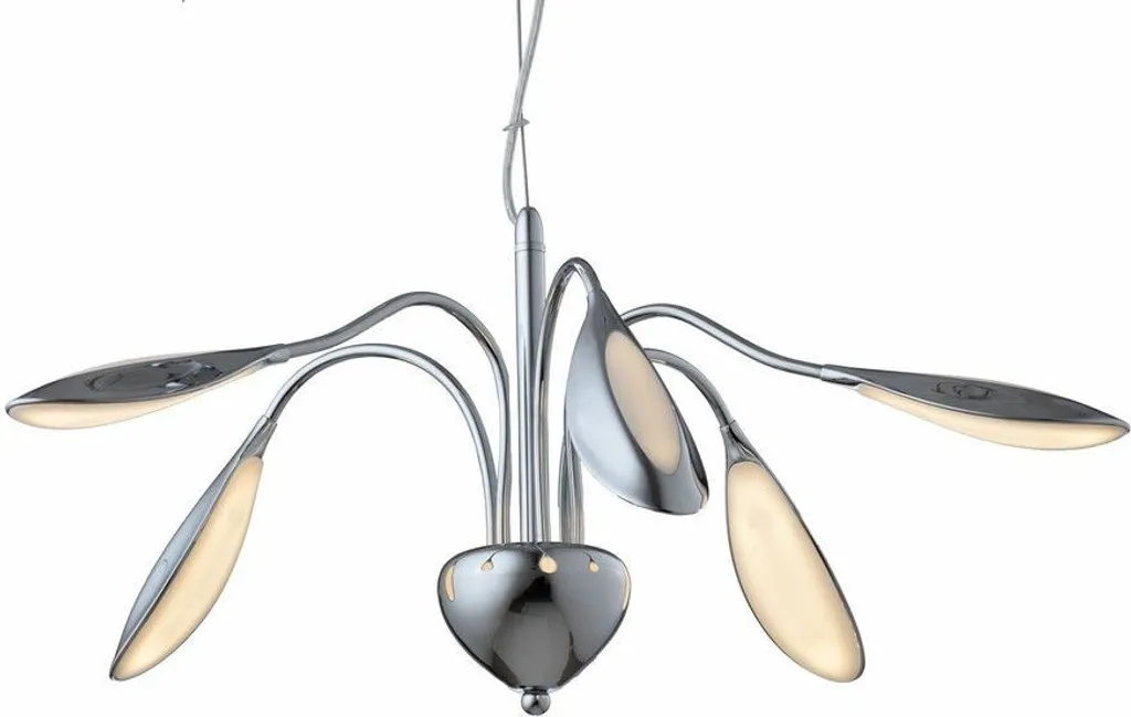 Suspension LED Paloma chromée : fini l'éclairage sombre avec 1100 lumens