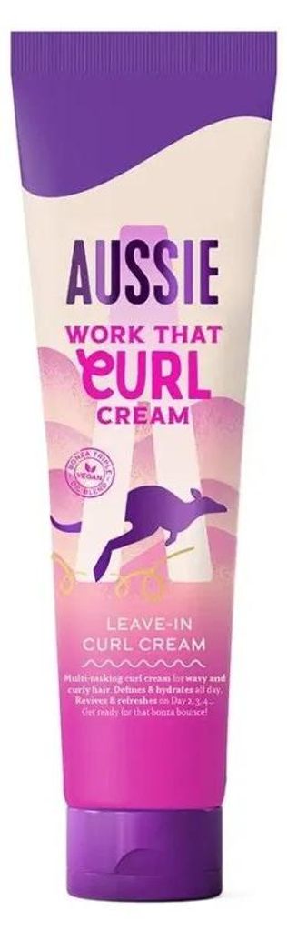 Aussie Work That Curl Leave-in Crème, 160 ml Productafbeelding 