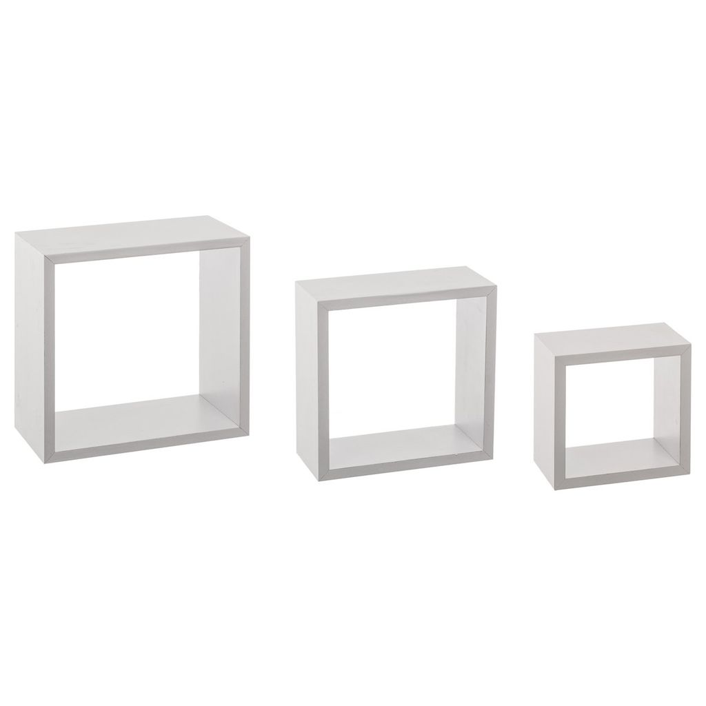 3 kleine wandregale "fixy" würfel weiß - 5 five simply smart