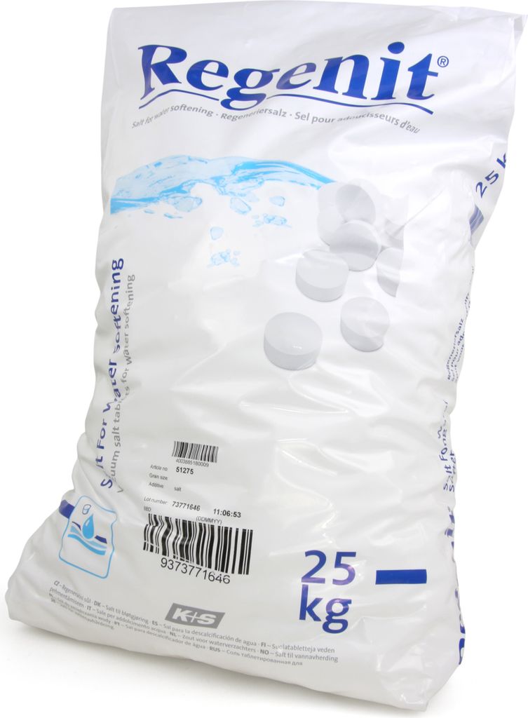 Regenit Siedesalztabletten, gemäß EN 973 Typ | Sack (25 kg) Produktbild 