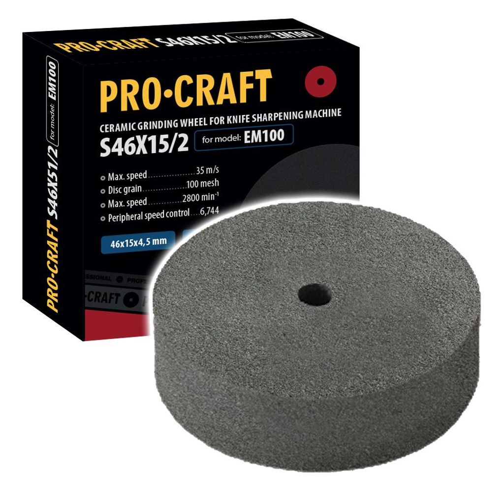 Schleifscheibe für Messerschleifer Procraft S46X15/2 /EM100
