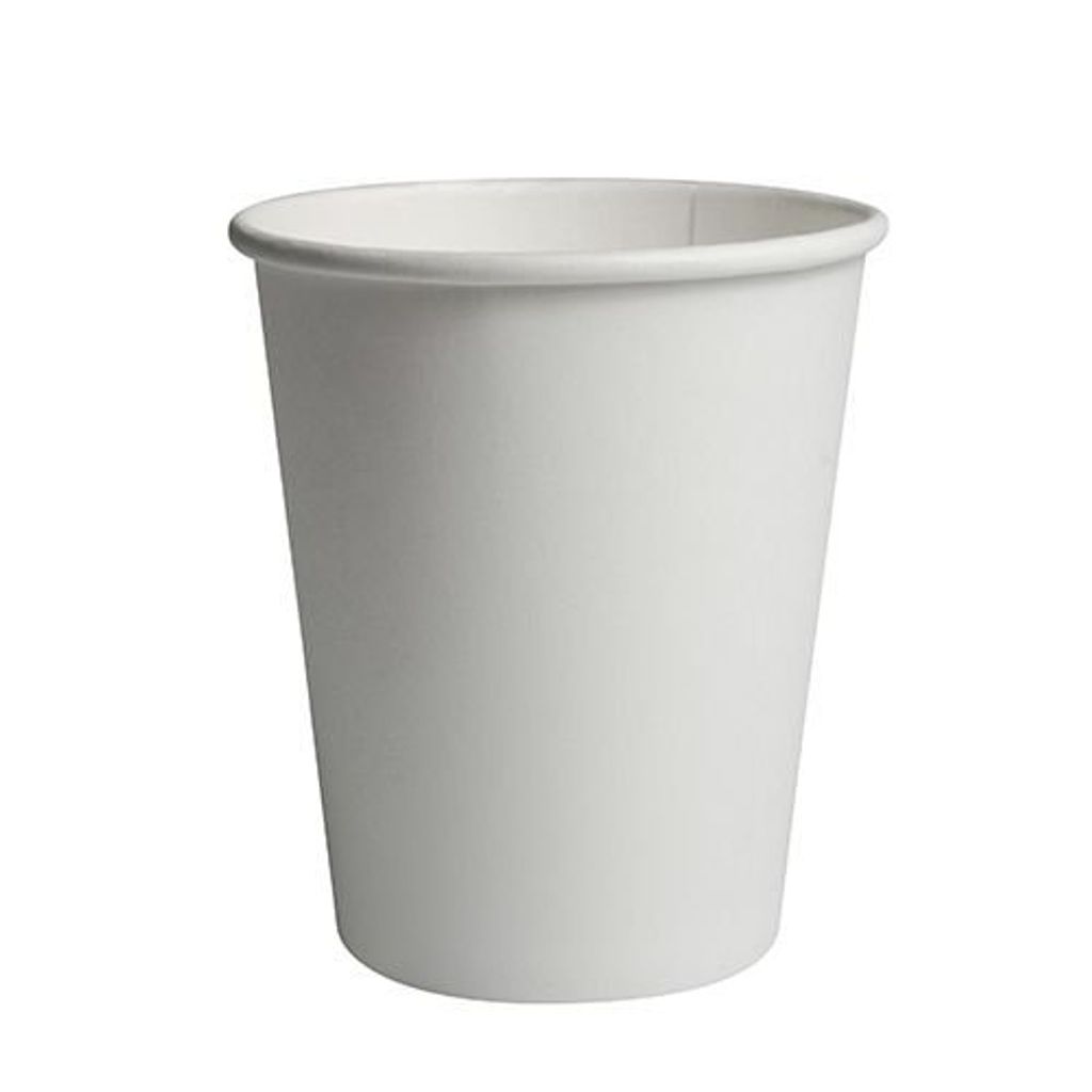 Trinkbecher, Pappe "To Go" 0,2 l Ø 8 cm · 9,1 cm weiss Produktbild 