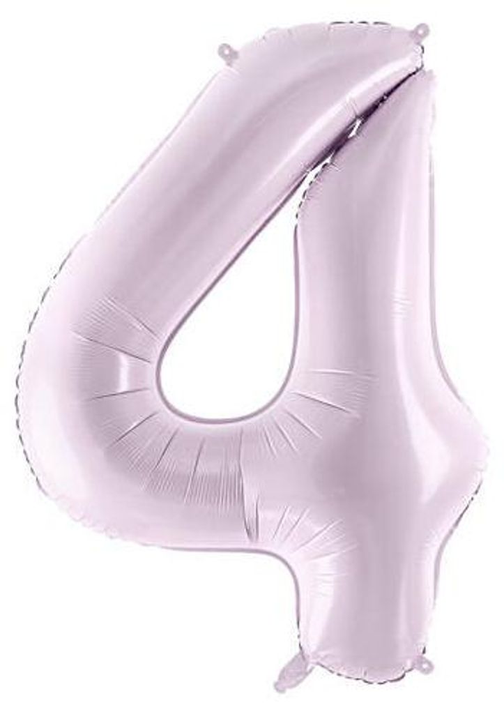 Folienballon Zahl 4 VIER Lila 72cm