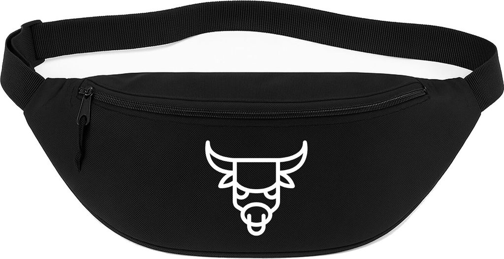 Huuraa Bauchtasche Stier Sternzeichen Symbol 2,5 Liter Black Polyester Crossbody Bag Geschenkidee