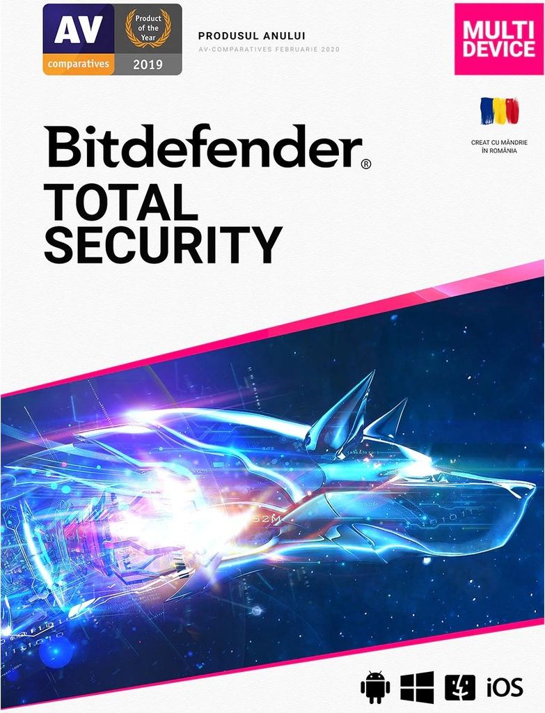 Bitdefender Total Security - 1 Jahr, 5 Geräte, Retail