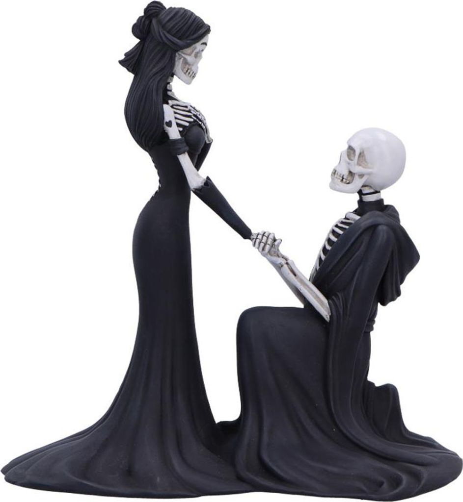 Gothic Skelett Figur ";Eternal Proposal"; 23 cm als Wohnaccessoire & Geschenkidee