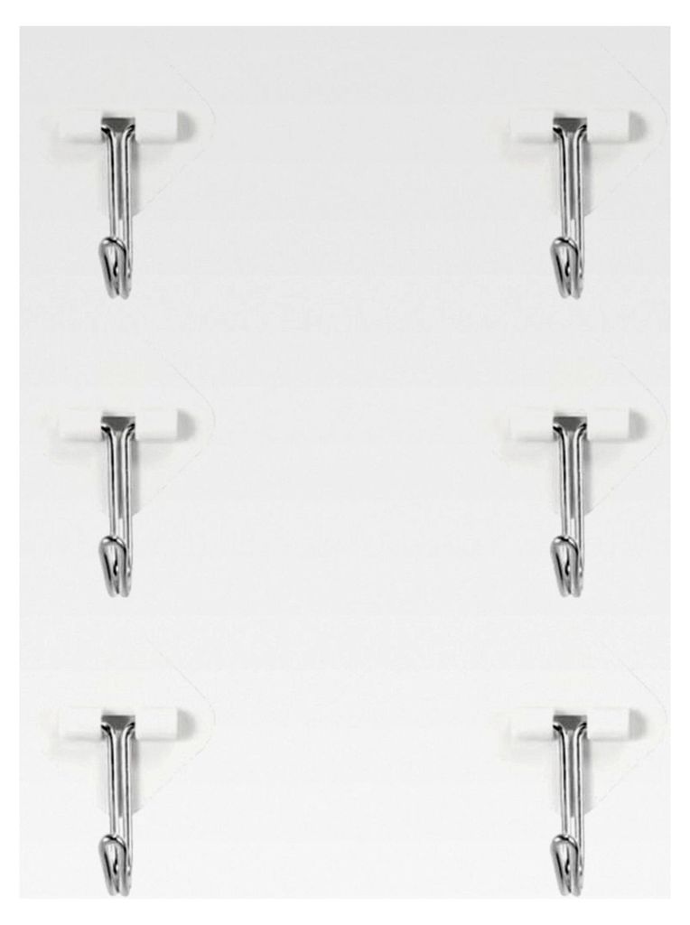 Selbstklebende Haken, 6 Stück, Wandhaken, Handtuchhaken, Mehrzweckhaken für Bad, Küche, Wand, Tür