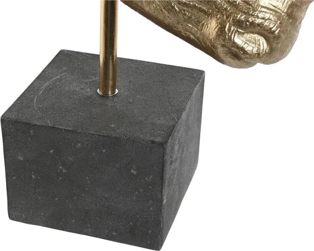 Statue décorative moderne Home ESPRIT Noir Or 33cm - Objet d'art chic - 2