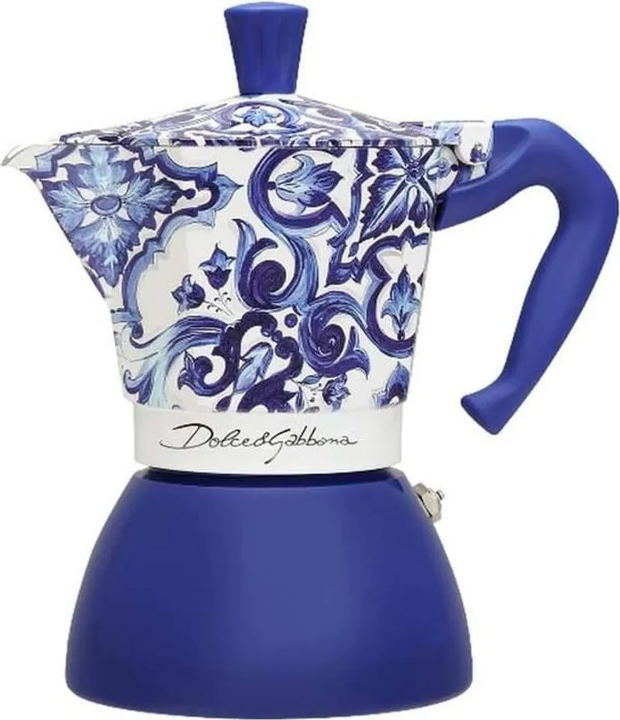 Cafetière Bialetti D&G Blu Mediterraneo 6 Tasses en Aluminium Italie
