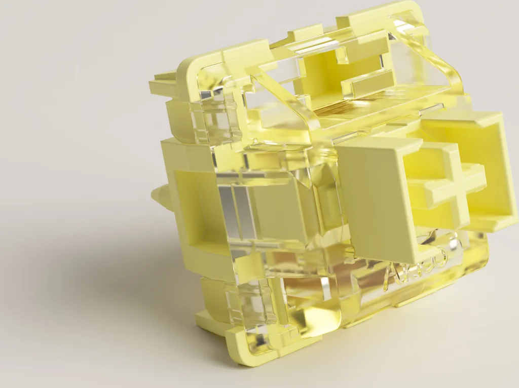 Interrupteurs Mécaniques Cream Yellow V3 Pro Linéaire pour Clavier