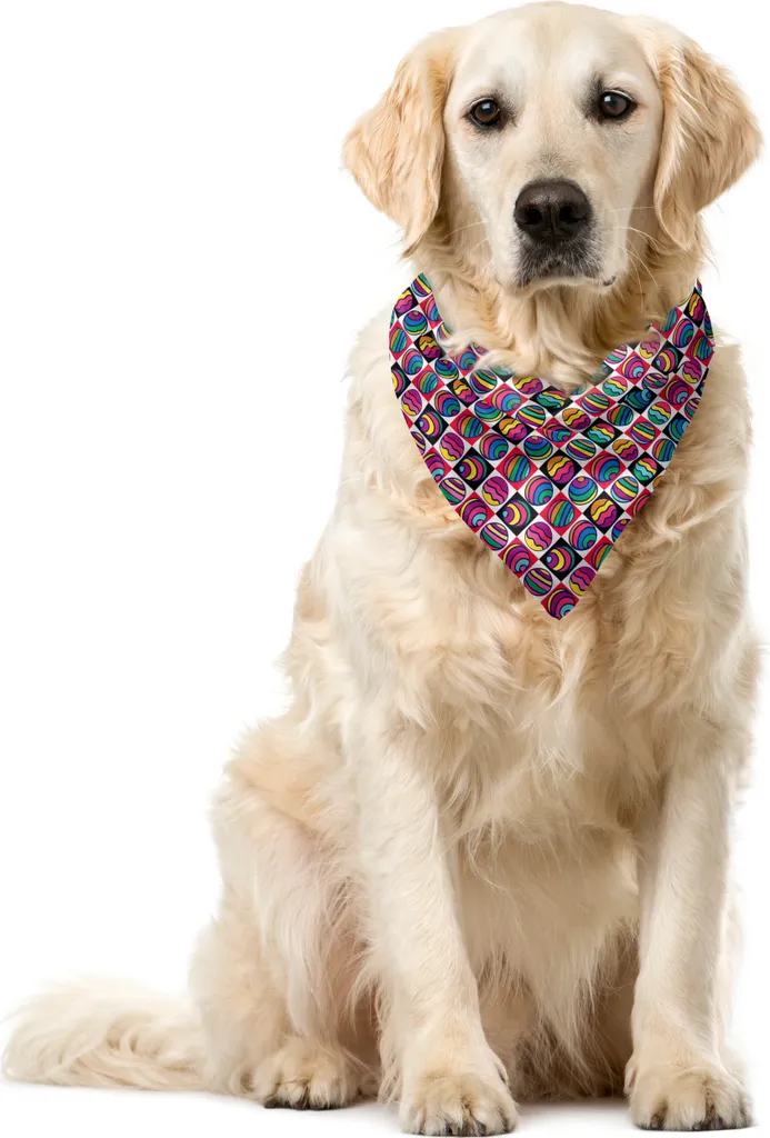 ABAKUHAUS Bandana Pet 40x40cm - Tessuto Poliestere Lavabile