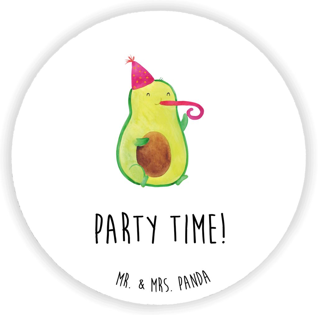 Mr. & Mrs. Panda magnet Avocado Party Zeit - Weiß - Geschenk, Whiteboard, Glücklich, für kühlschrank, Genießen, Geburtstag, Kühlschrankmagnet...